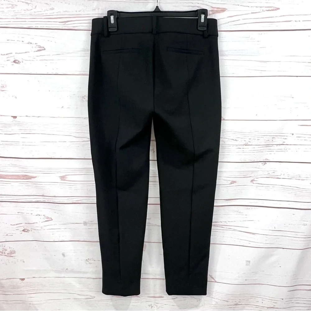 J.Crew Cameron High Rise Slim Ankle Trouser Pants in Four-Season Stretch Black